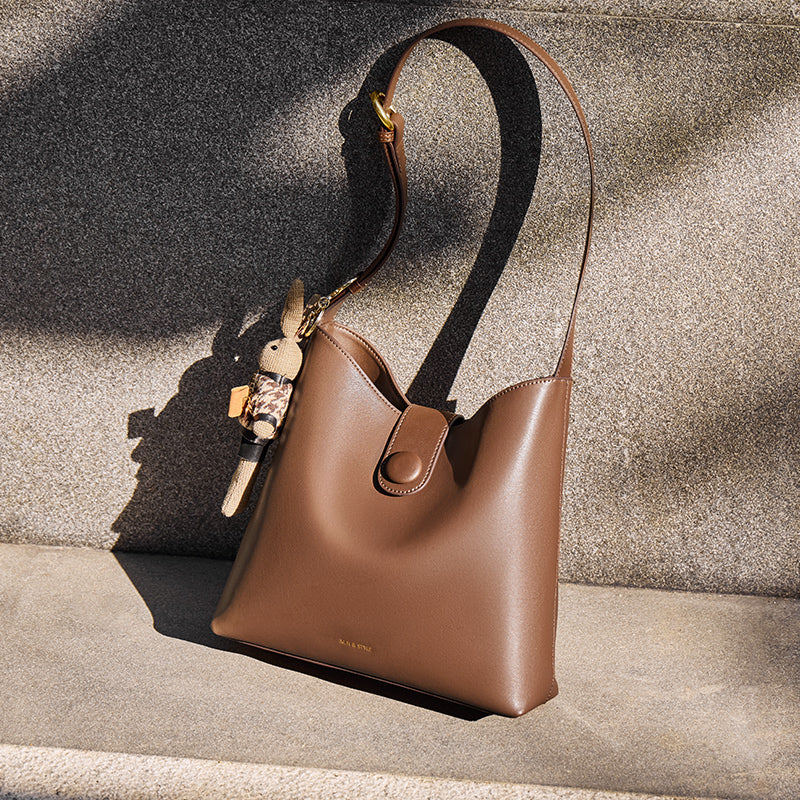 Retro Brown Leather Medium Shoulder Bag-2