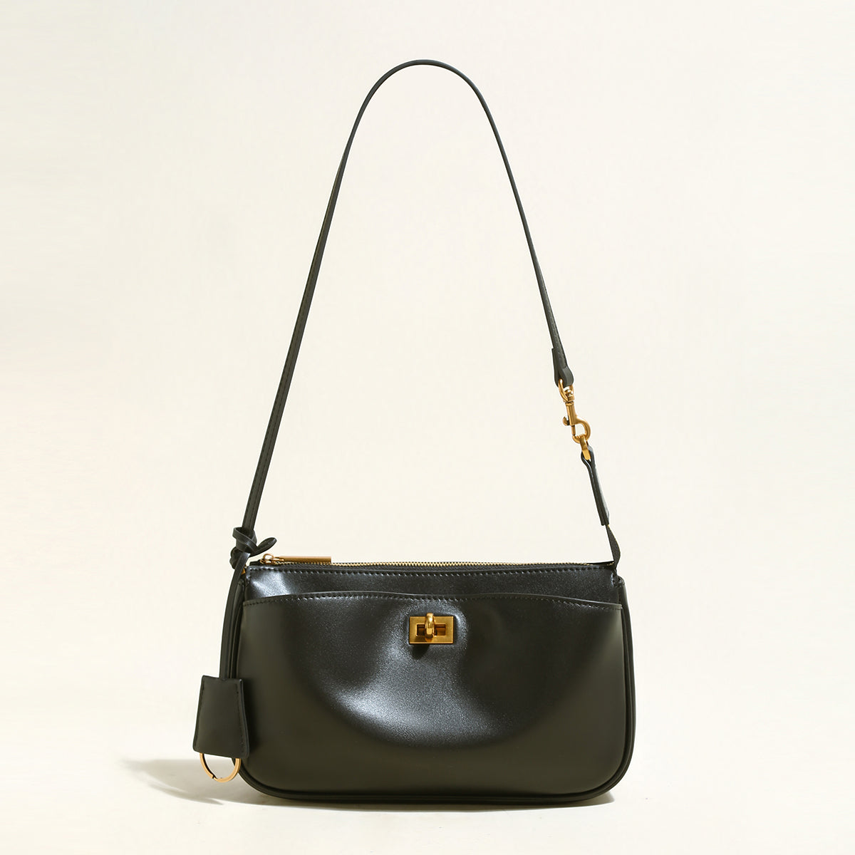 Santa Monica Leather Shoulder Bag-0