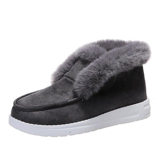 Snow Warm Winter Shoes Plush Fur Ankle Boots For Women