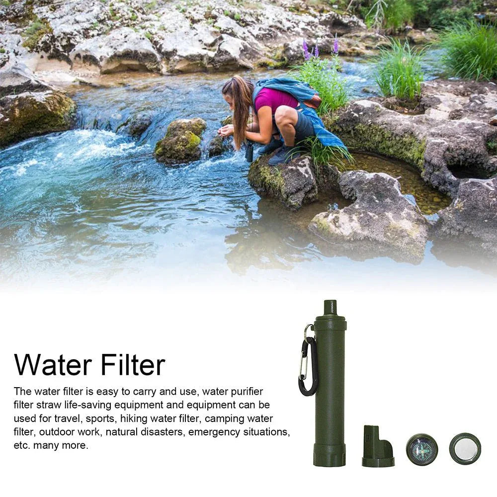 Survival Water Purifier Filter For Camping And Hiking