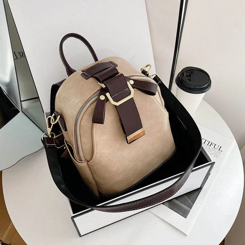 Trendy Cute Little PU Leather Backpack For Women