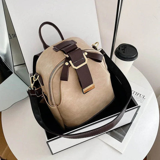 Trendy Cute Little PU Leather Backpack For Women