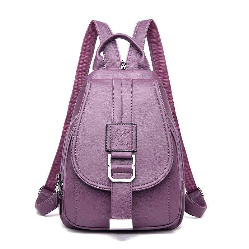 Waterproof PU Leather Bag Women's Backpack