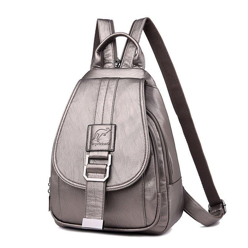 Waterproof PU Leather Bag Women's Backpack
