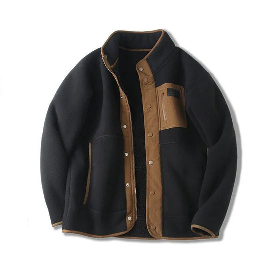 Winter Autumn Thick Fleece Jacket For Men