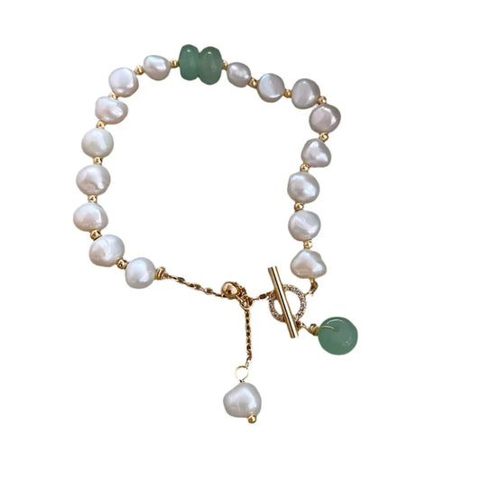 Women's Irregular Adjustable Freshwater Pearl Bracelet