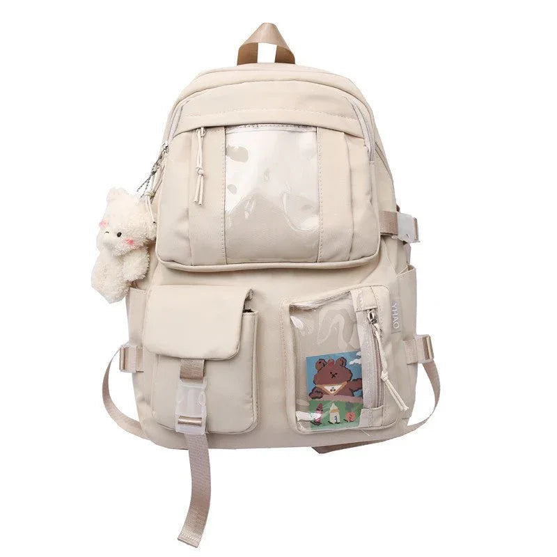 Women's Large-Capacity Transparent Compartments Backpacks
