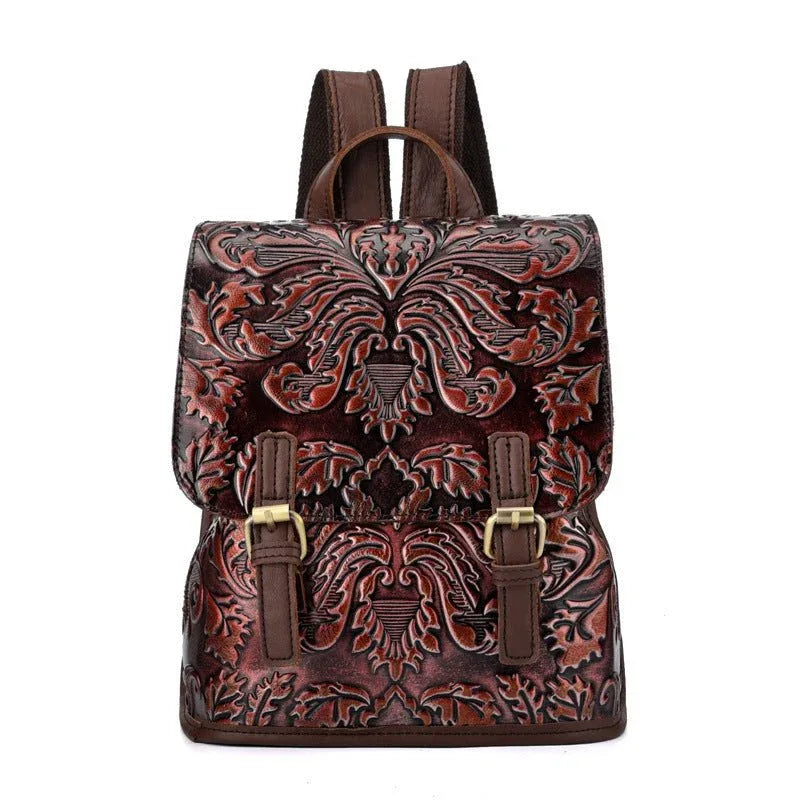 Women's Vintage PU Leather Backpack