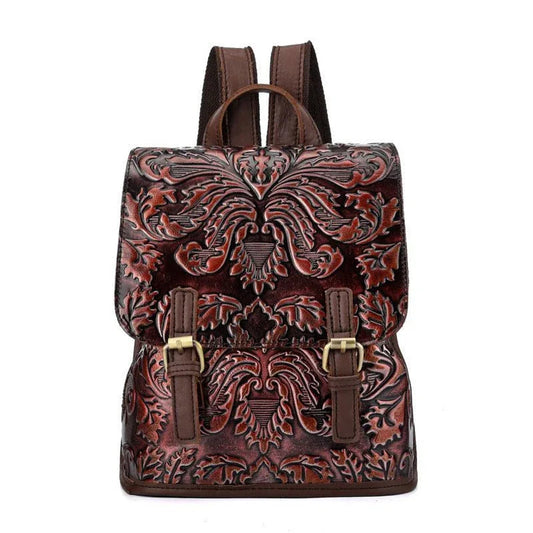 Women's Vintage PU Leather Backpack